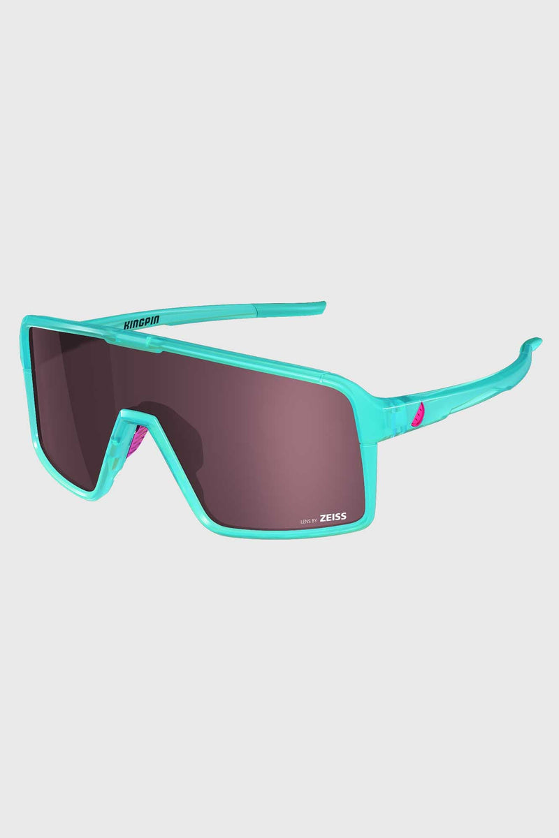 Melon Optics KingPin Riding Glasses Turquoise Frames Stif Mountain