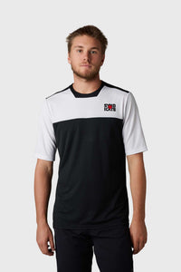 Fox Defend Short Sleeve Syndicate Jersey - White/Black