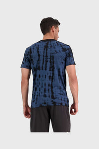 Mons Royale Men's Icon T-shirt Garment Dyed - Ice Night Tie Dye