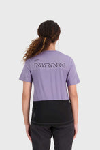 Load image into Gallery viewer, Mons Royale Womens Tarn Merino Shift Tee - Thistle/Black