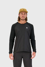 Load image into Gallery viewer, Mons Royale Tarn Merino Shift Wind Jersey - Black