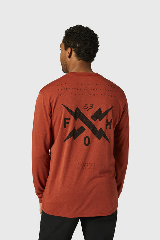 Fox Calibrated LS Tech Tee - Red Clay