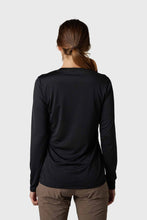 Load image into Gallery viewer, Fox Womens Ranger Tru Dri Long Sleeve Jersey - Black
