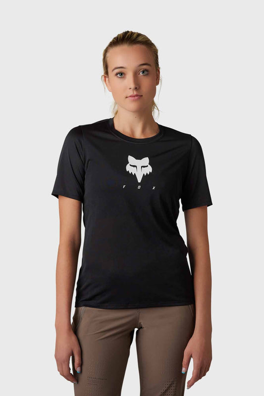 Fox Womens Ranger Tru Dri Short Sleeve Jersey - Black
