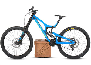 Santa Cruz Bicycles V10 CC 27.5'' S kit - Medium - Gloss Blue/Mint - Ex-Team