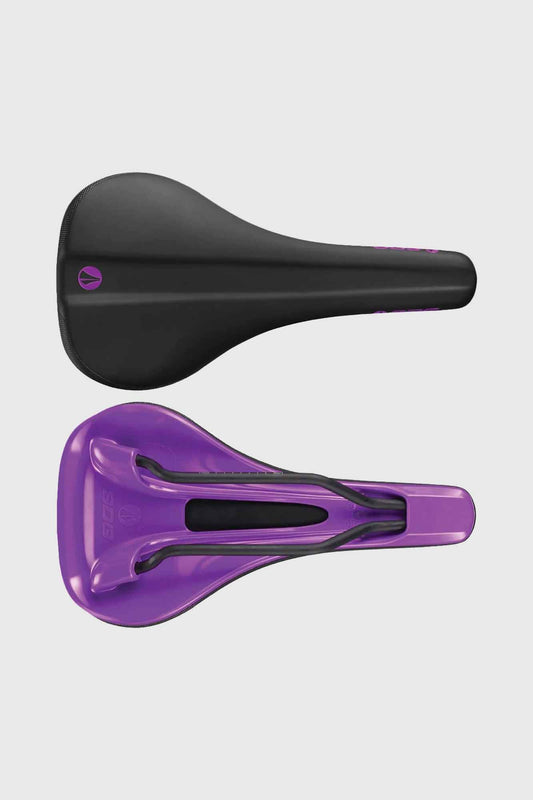 SDG Bel Air 3.0 Saddle Lux - Black Microfibre / Purple