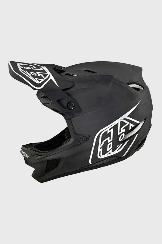 Troy Lee Designs D4 Carbon Helmet - Stealth Black/Silver