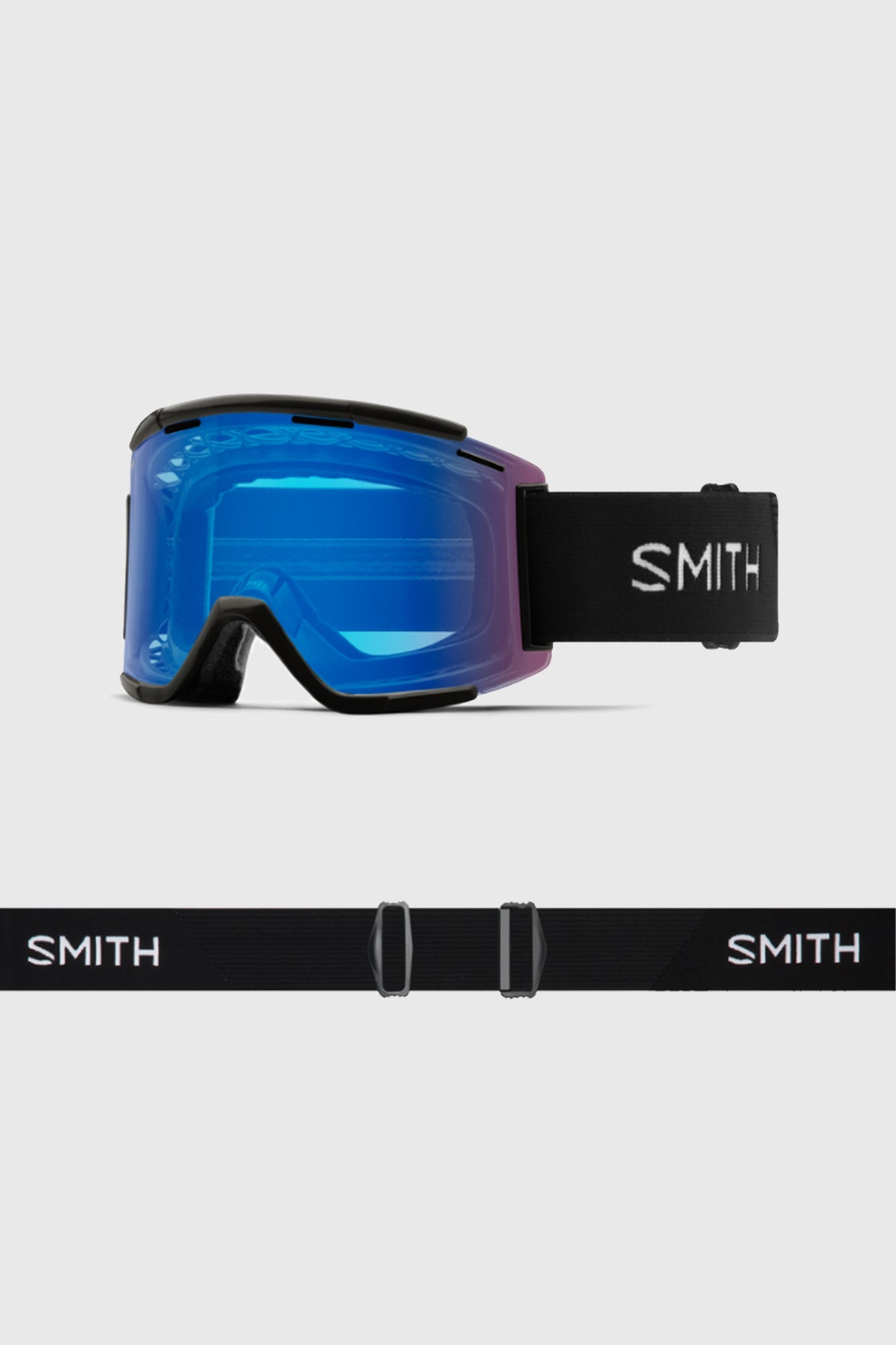 Smith Squad XL MTB Goggles Black with Chromapop Rose Lens