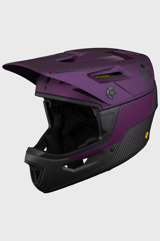 Sweet Protection Arbitrator Helmet 2022 - Deep Purple / Natural Carbon