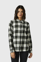 Load image into Gallery viewer, Fox Womens Pines Flannel - Light Grey